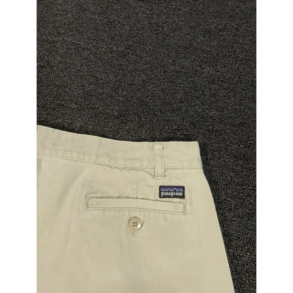 Vintage Patagonia‎ Organic Cotton Shorts Men 38 (Fits 36) Embroidered Khaki 9